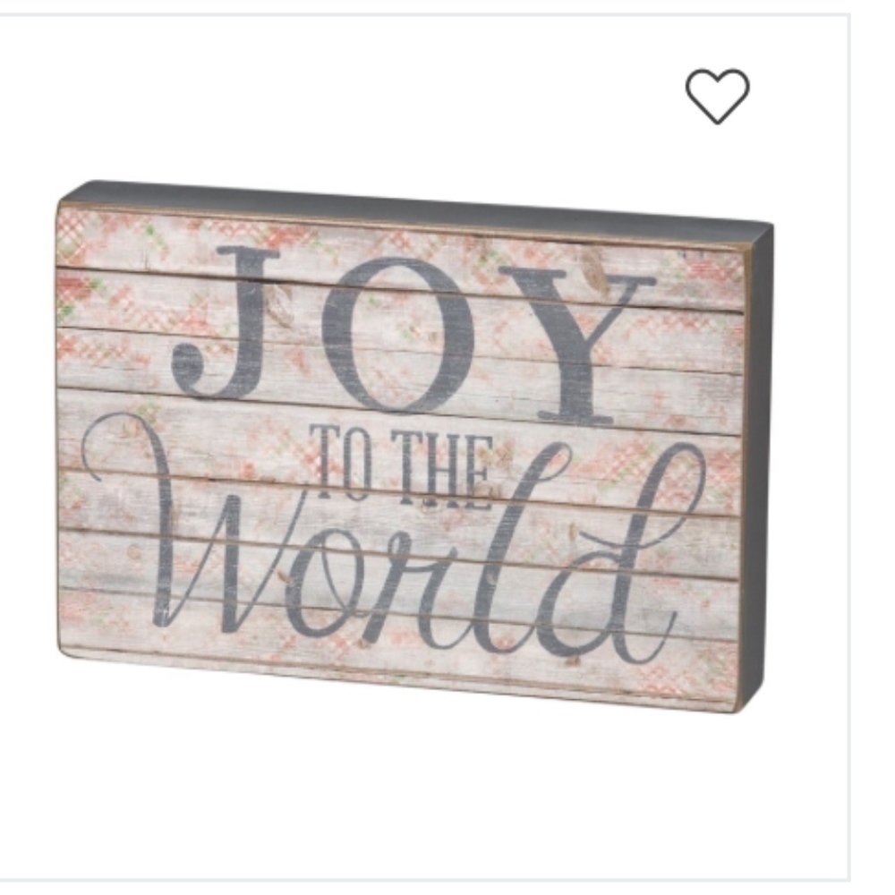 Block Sign - Joy To The World